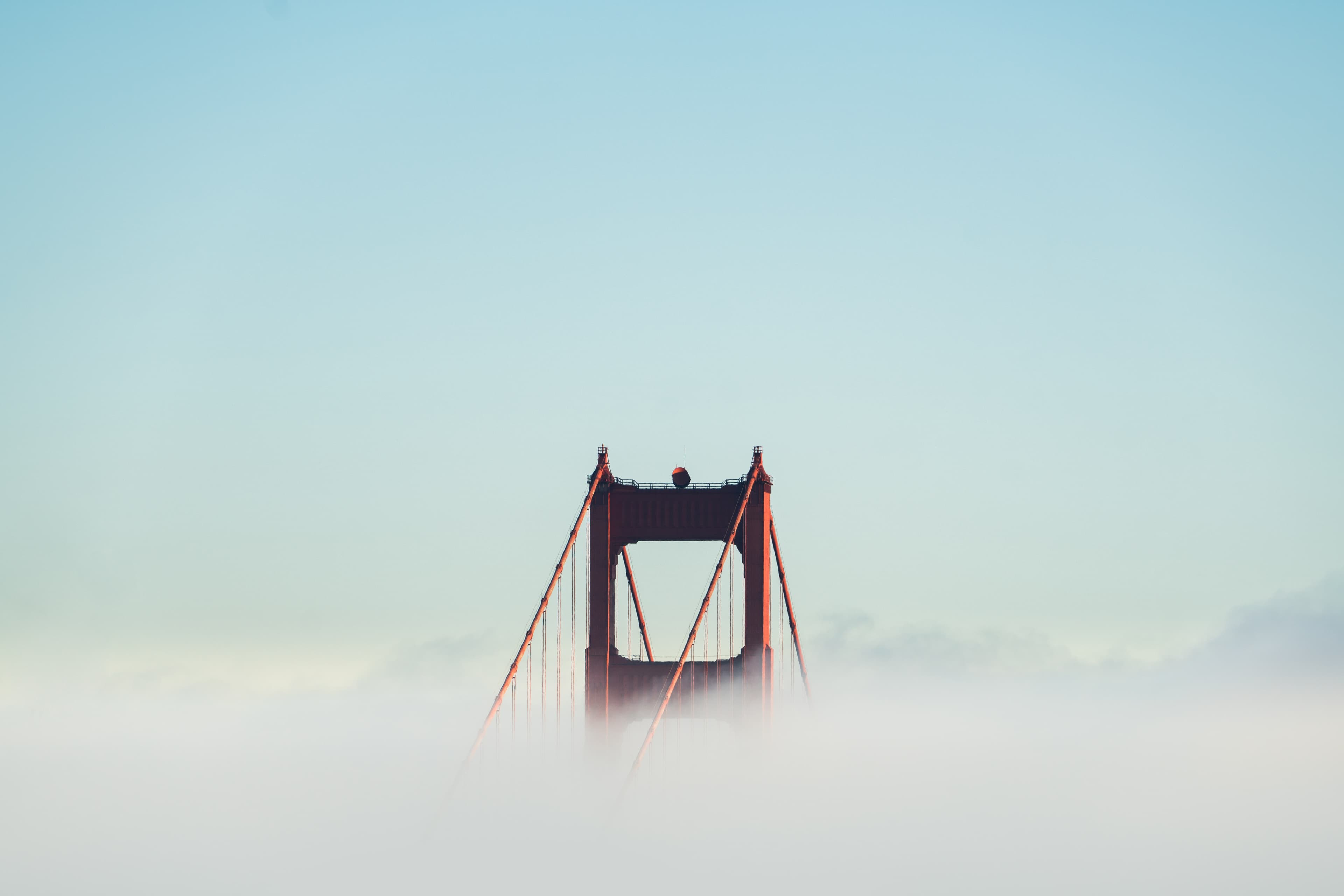 Golden Gate Bridge in fog