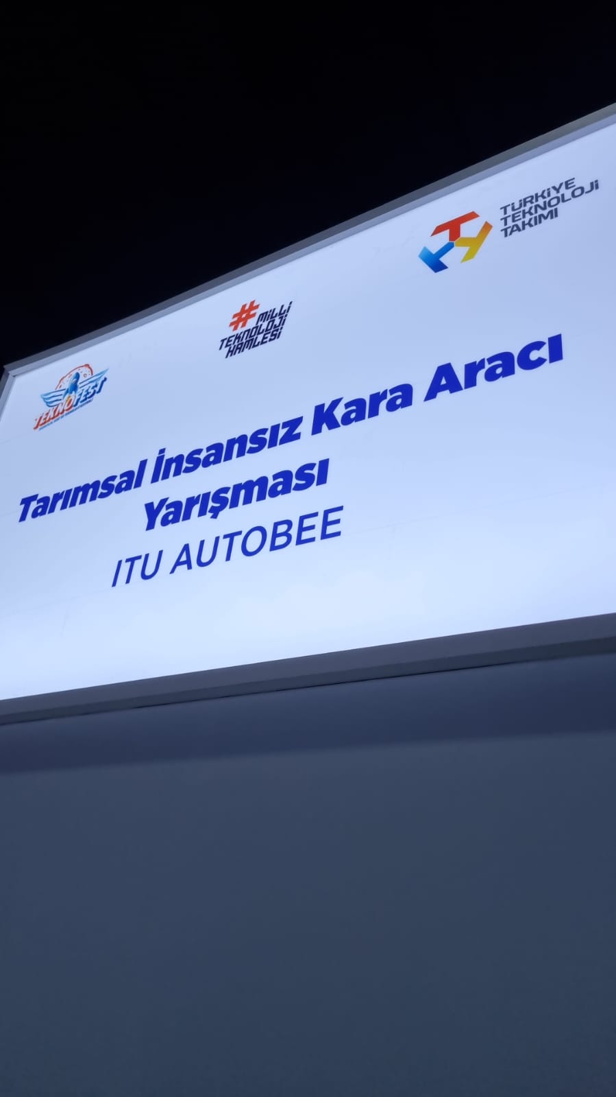 ITU Autobee team with robotic vehicles at Teknofest